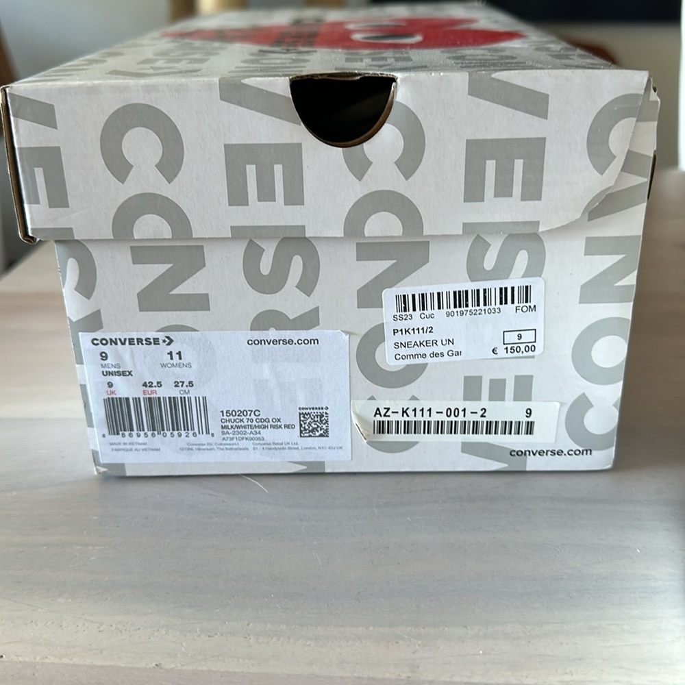 Comme des garcons Converse (play) -Brand New - Picture 7 of 9
